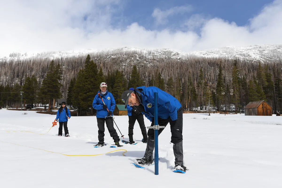 California's snowpack nears historic average with more storms on the way